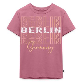 Berlin Font Germany - Kids Premium Organic T-Shirt - mauve - Front - Hailey (125cm)
