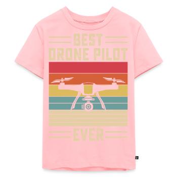 Drone Pilot - Kids Premium Organic T-Shirt - rose - Front - AI Model Kid Female (0cm)