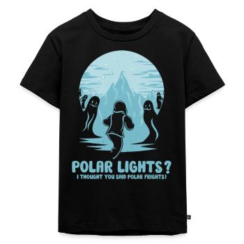 Polarlicht-aurora-verfolger Alaska Wilderness - Kinder Premium Bio T-Shirt - Schwarz - Vorne - Mikhail (115cm)