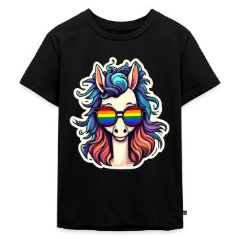 LGBTQ Pride Month - Kids Premium Organic T-Shirt - black - Front - Mikhail (115cm)