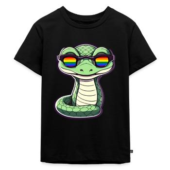 LGBTQ Pride Month - Kids Premium Organic T-Shirt - black - Front - Mikhail (115cm)