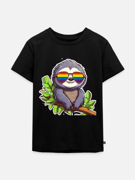 LGBTQ - Kinder Premium Bio T-Shirt - Schwarz