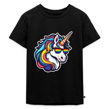 LGBTQ Pride Month - Kids Premium Organic T-Shirt - black - Front - Mikhail (115cm)