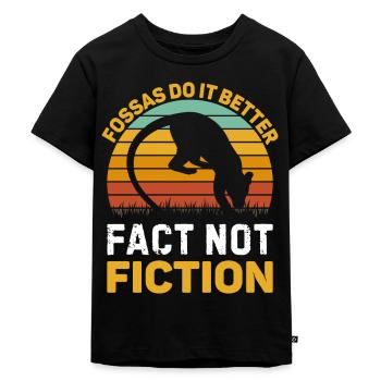 02 Les Fossas font mieux - T-shirt Premium bio Enfant - noir - Devant - Mikhail (115cm)