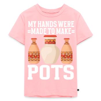 Ceramic Artist Clay Pottery - Kids Premium Organic T-Shirt - rose - Front - AI Model Kid Female (0cm)