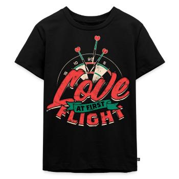 Dard joueur de fléchettes - T-shirt Premium bio Enfant - noir - Devant - Mikhail (115cm)