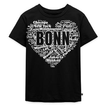 BONN - Kids Premium Organic T-Shirt - black - Front - Mikhail (115cm)