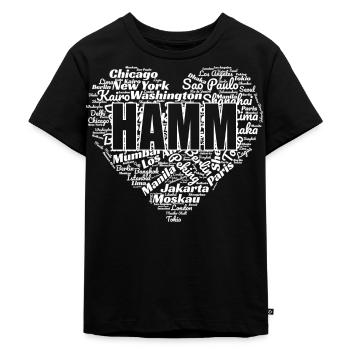 HAMM - Kinder Premium Bio T-Shirt - Schwarz - Vorne - Mikhail (115cm)