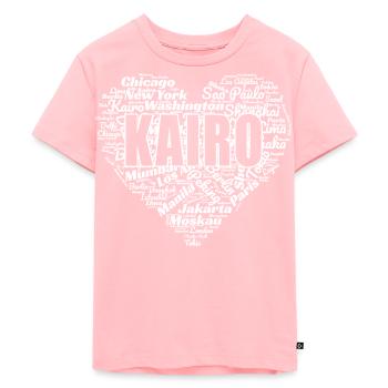 LE CAIRE - T-shirt Premium bio Enfant - rose - Devant - AI Model Kid Female (0cm)