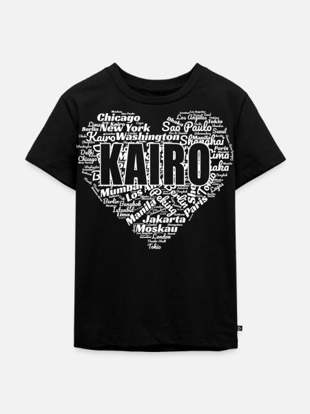 KAIRO - Kinder Premium Bio T-Shirt - Schwarz