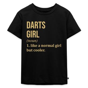 Darts - Kids Premium Organic T-Shirt - black - Front - Mikhail (115cm)