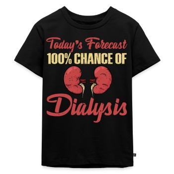 Gift for dialysis patients - Kids Premium Organic T-Shirt - black - Front - Mikhail (115cm)