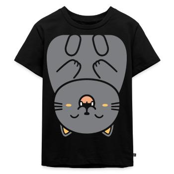 Chartreux petit chat - T-shirt Premium bio Enfant - noir - Devant - Mikhail (115cm)
