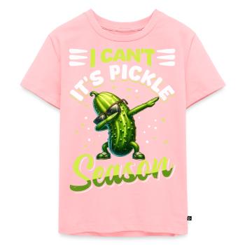 Saure Gurke Lustig Gurkenzeit - Kinder Premium Bio T-Shirt - Rosa - Vorne - AI Model Kid Female (0cm)