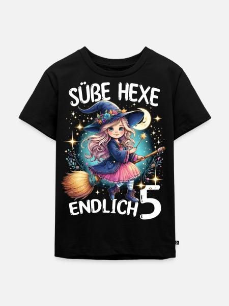 Douce sorcière enfin 5 - T-shirt Premium bio Enfant - noir