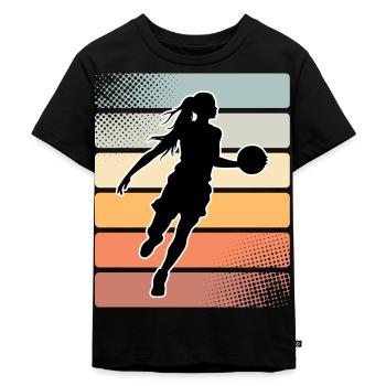 Basket Basket Damer Basket - Ekologisk premium-T-shirt barn - svart - Fram - Mikhail (115cm)