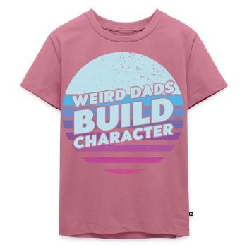 Papas bizarres Maquillage Personnage Drôle Papa - T-shirt Premium bio Enfant - mauve - Devant - Hailey (125cm)