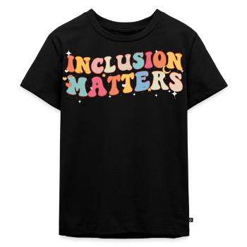 Autismus - Kinder Premium Bio T-Shirt - Schwarz - Vorne - Mikhail (115cm)