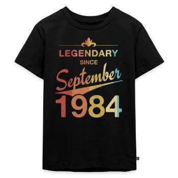 40th Birthday Legendary since September 1984 - Kids Premium Organic T-Shirt - black - Front - Mikhail (115cm)
