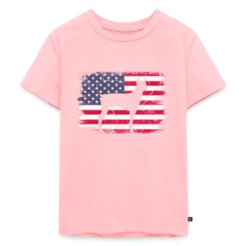 Doberman - Kids Premium Organic T-Shirt - rose - Front - AI Model Kid Female (0cm)