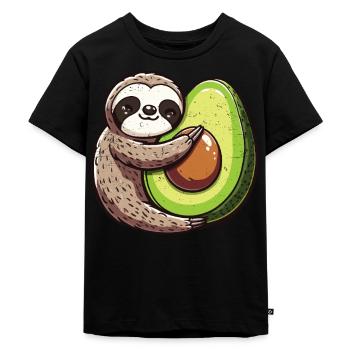 Avocado - Kids Premium Organic T-Shirt - black - Front - Mikhail (115cm)