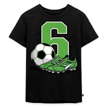 Football 6 ans - T-shirt Premium bio Enfant - noir - Devant - Mikhail (115cm)