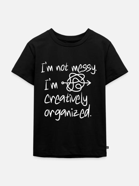 Nicht chaotisch - Kinder Premium Bio T-Shirt - Schwarz