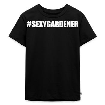 Hobby Gardener Landscaping Landscaper - #SexyGarde - Kinder Premium Bio T-Shirt - Schwarz - Vorne - Mikhail (115cm)