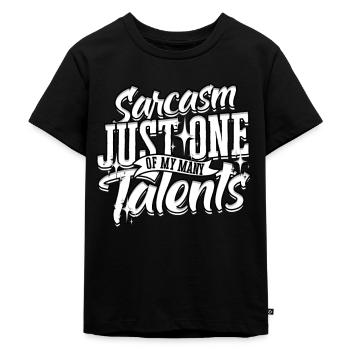 INTJ Sarcasm Just One Of My Many Talents - Kinder Premium Bio T-Shirt - Schwarz - Vorne - Mikhail (115cm)