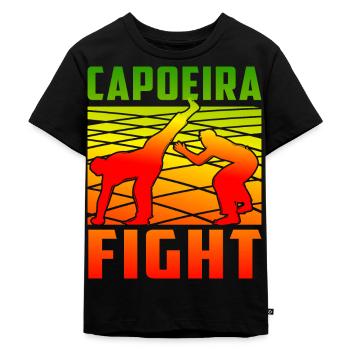 Capoeira Fight - Kids Premium Organic T-Shirt - black - Front - Mikhail (115cm)