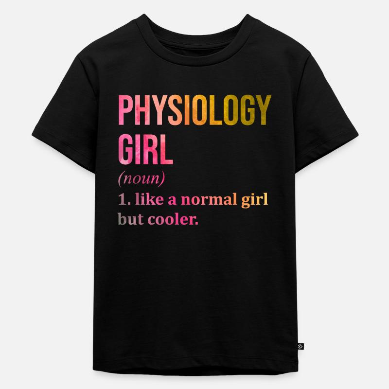 Physiologie - Kinder Premium Bio T-Shirt - Schwarz