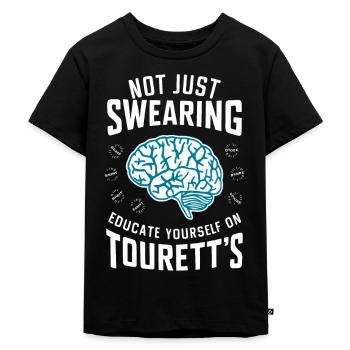 Tourette-syndrom-bewusstsein Neurodiverse - Kinder Premium Bio T-Shirt - Schwarz - Vorne - Mikhail (115cm)