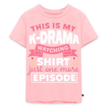 Drame coréen Merch K-Drama Lover Fan - T-shirt Premium bio Enfant - rose - Devant - AI Model Kid Female (0cm)