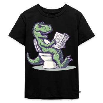 L’humour des dinosaures de la paléontologie - T-shirt Premium bio Enfant - noir - Devant - Mikhail (115cm)