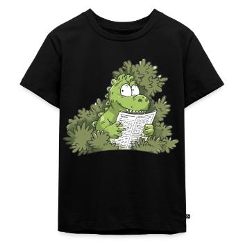 L’humour des dinosaures de la paléontologie - T-shirt Premium bio Enfant - noir - Devant - Mikhail (115cm)