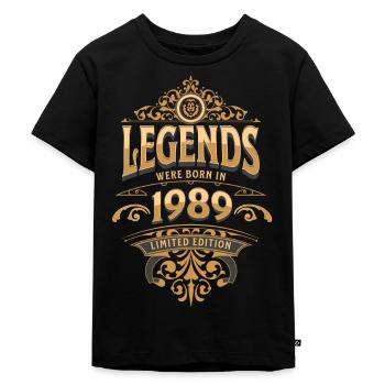 1989 Légende Anniversaire 1989 Année de naissance - T-shirt Premium bio Enfant - noir - Devant - Mikhail (115cm)