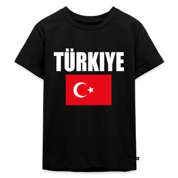 Turkey - Kids Premium Organic T-Shirt - black - Front - Mikhail (115cm)