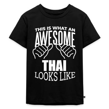 Thailand Thailand Thailand - Kids Premium Organic T-Shirt - black - Front - Mikhail (115cm)