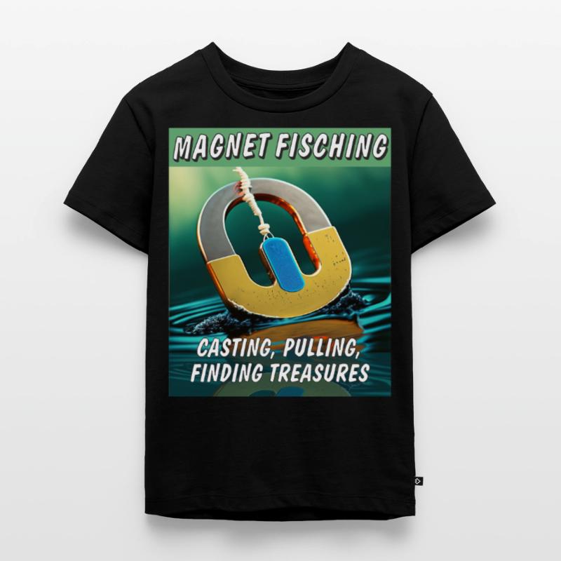 MAGNETFISCHING CASTING PULLING FINDING Kinder Premium Bio T-Shirt