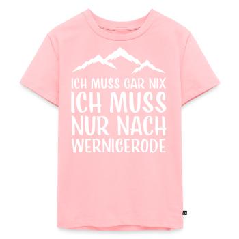 Werningerode I Harz Brocken Brockenbahn Walpurgis - Kids Premium Organic T-Shirt - rose - Front - AI Model Kid Female (0cm)