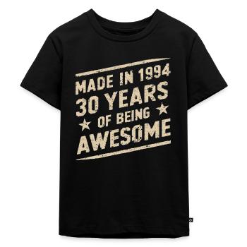 Made In 1994 30 Years Of Being Awesome - Kids Premium Organic T-Shirt - black - Front - Mikhail (115cm)