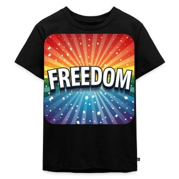 LGBTQ Freedom - Kinder Premium Bio T-Shirt - Schwarz - Vorne - Mikhail (115cm)
