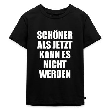 Il ne peut pas être plus beau que maintenant - T-shirt Premium bio Enfant - noir - Devant - Mikhail (115cm)