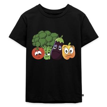 Légumes tristes - T-shirt Premium bio Enfant - noir - Devant - Mikhail (115cm)