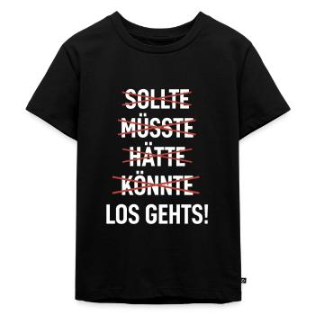 Aurait dû pouvoir allons-y ! - T-shirt Premium bio Enfant - noir - Devant - Mikhail (115cm)