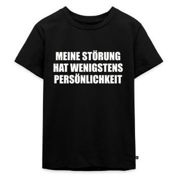 Mon trouble a au moins une personnalité - T-shirt Premium bio Enfant - noir - Devant - Mikhail (115cm)