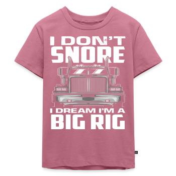 Ronflement d’un camionneur - T-shirt Premium bio Enfant - mauve - Devant - Hailey (125cm)