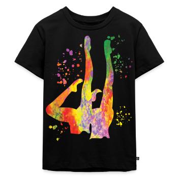Natation artistique par équipe Natation synchronisée - T-shirt Premium bio Enfant - noir - Devant - Mikhail (115cm)