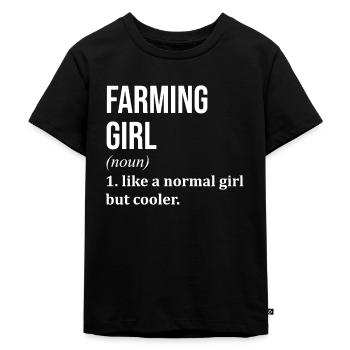 agriculture - T-shirt Premium bio Enfant - noir - Devant - Mikhail (115cm)
