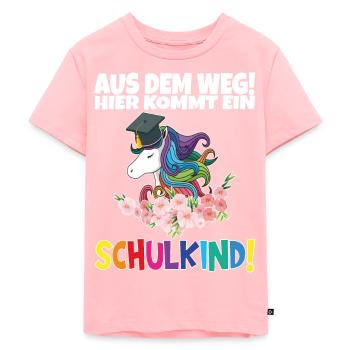 Écolier 2024 entrant à l'école - T-shirt Premium bio Enfant - rose - Devant - AI Model Kid Female (0cm)